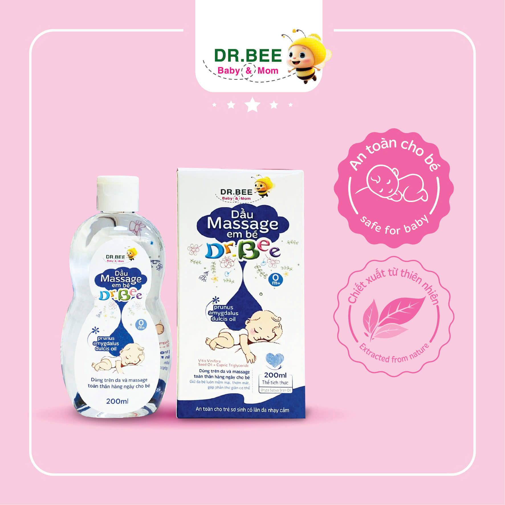Dầu massage em bé Dr.Bee