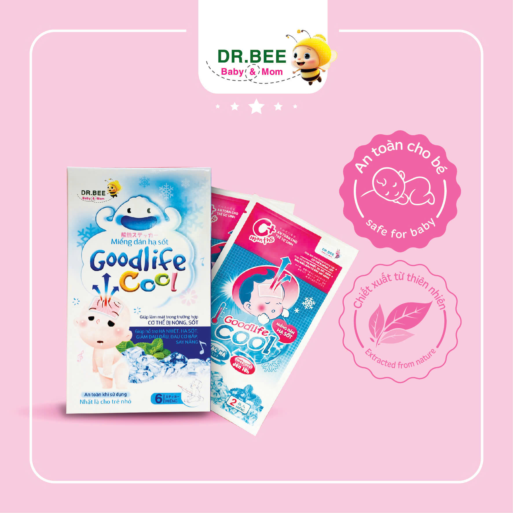 Miếng dán hạ sốt Goodlife cool Dr.Bee
