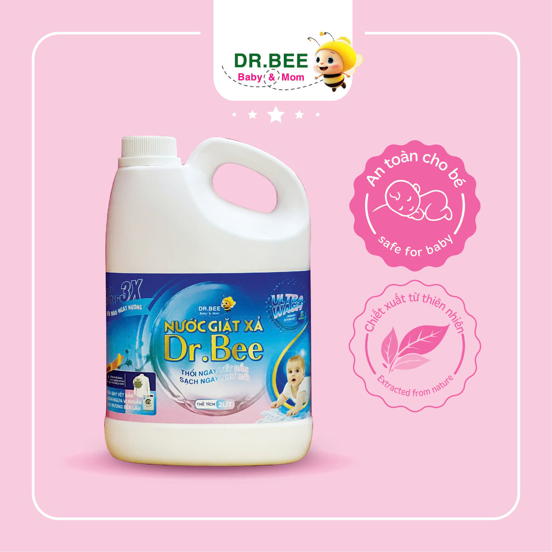 Nước giặt xả Dr.Bee