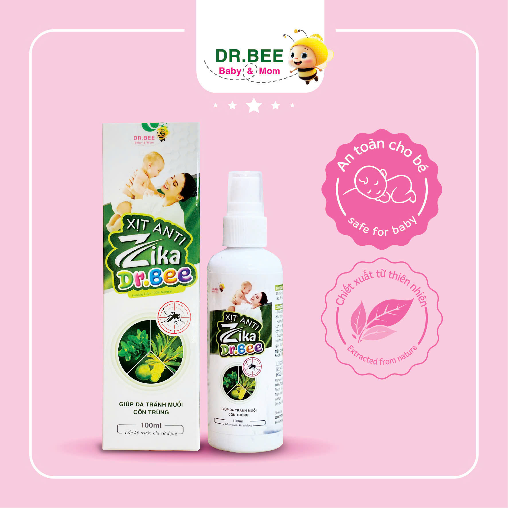 Xịt anti Zika Dr.Bee