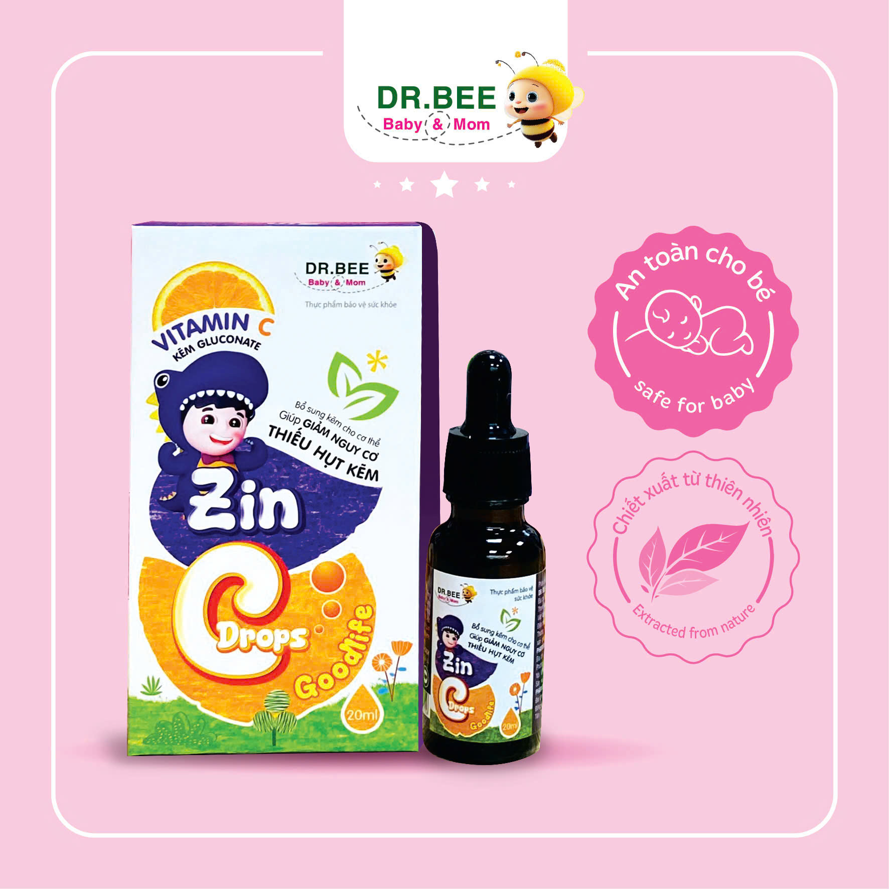 Kẽm ZinC Drops Dr.Bee